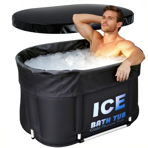 Portable ice bath tub with - ice,